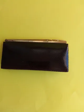 Bolso de mano piel antiguo años 50