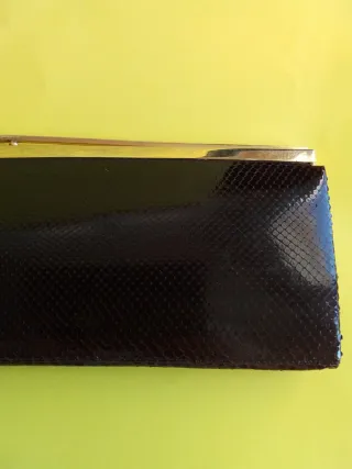 Bolso de mano piel antiguo años 50