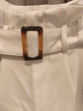 Pantalón de vestir blanco Stradivarius