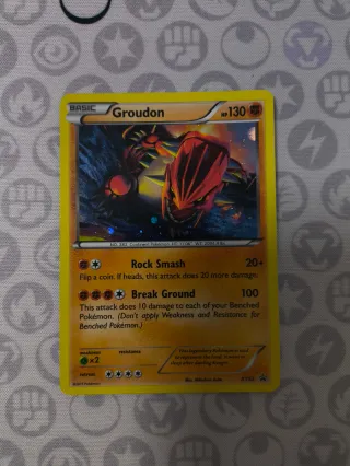 Carta Pokémon Groudon Promo XY52 año 2015