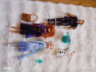 Muñecos Frozen Anna, Elsa, Kristoff y Olaf