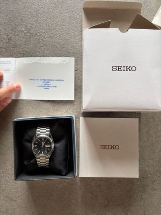 Seiko 5 SNXS77K1 Orologio Uomo Blu Argento