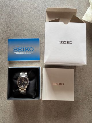 Seiko 5 SNXS77K1 Orologio Uomo Blu Argento