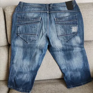 Vaqueros bermuda azules