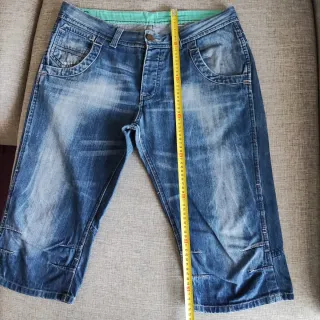 Vaqueros bermuda azules