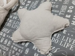 Bolsa de nacimiento y cojín estrella