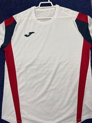 Camiseta Técnica Joma Padel Blanca y Roja