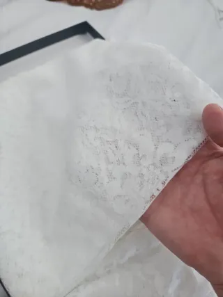 Mantilla 220 100cMadrina Beige/Blanca con Peineta