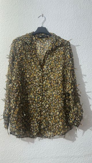 Blusa Zara floral Talla S