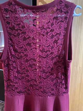 Vestido de cóctel mujer LUC-CE rojo