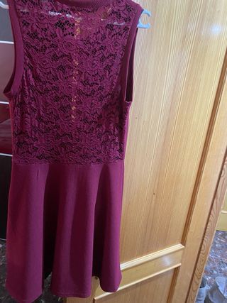 Vestido de cóctel mujer LUC-CE rojo