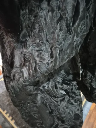 Cappotto Astrakan Nero
