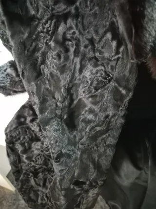 Cappotto Astrakan Nero