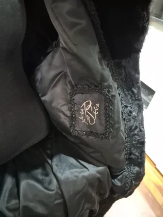 Cappotto Astrakan Nero