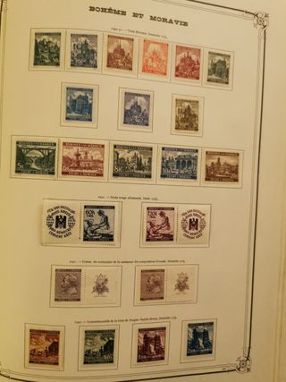 Francobolli Boemia e Moravia