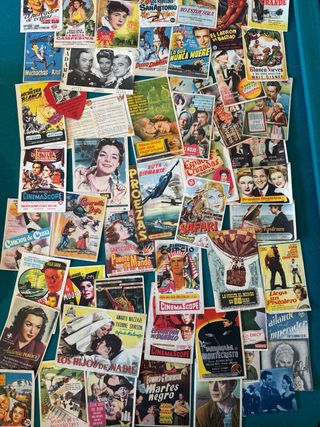 Lote Programas de cine antiguos de coleccionismo