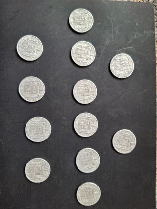 12 Monedas 10 Céntimos Peseta - Perra Gorda