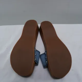Sandalias Zara Madera y Tela Vaquera