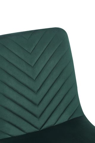Silla terciopelo SAKAE beige/verde