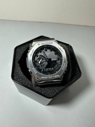 Orologio G-Shock Quadrato Argento Nero