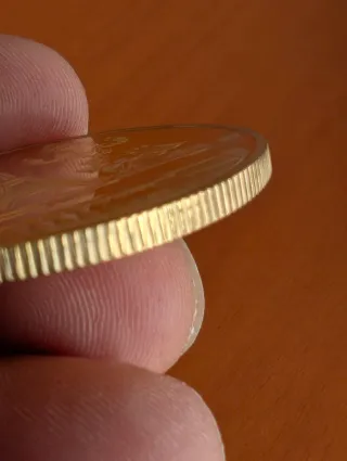 Moneda París Torre Eiffel Dorada