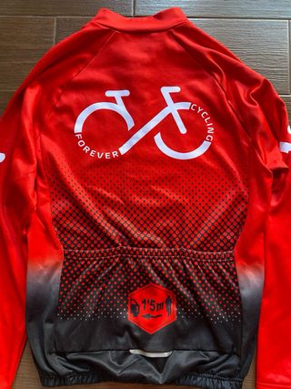 Maillot Ciclismo Manga Larga Rojo