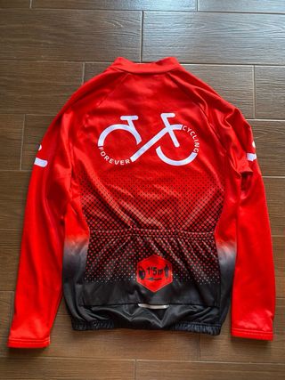 Maillot Ciclismo Manga Larga Rojo
