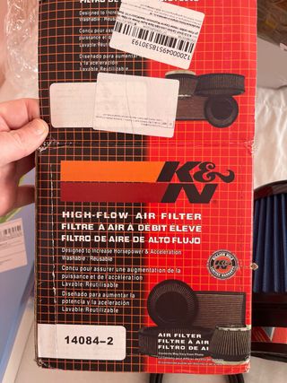 Filtro de Aire Universal Carbono y Azul