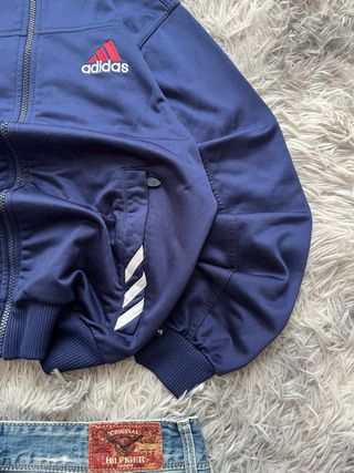 Chaqueta Adidas Vintage 90s Azul Marino