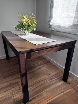 Mesa de comedor extensible madera