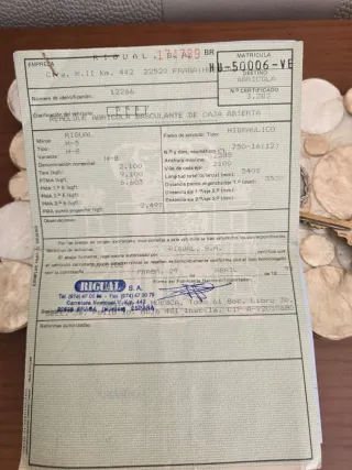 Remolque Rigual Basculante Naranja