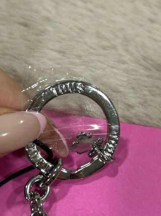 Llavero Tous Oso Amarillo y Plateado