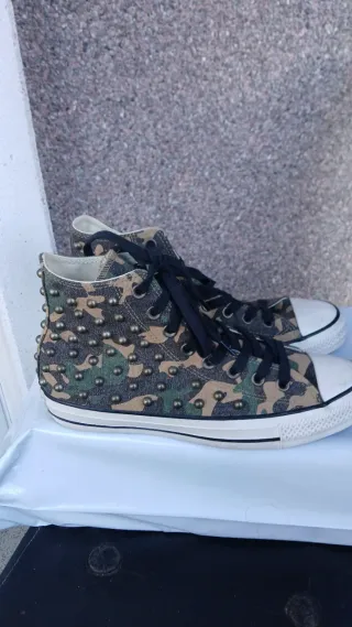 Converse All Star camouflage borchie
