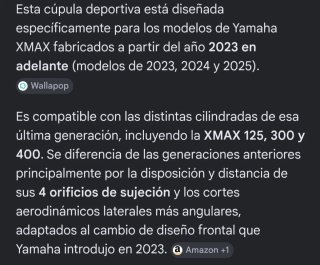 Parabrisas Moto Xmax Negro Brillante