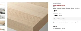 Scaffali in legno rovere Ikea