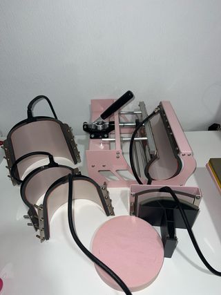 Prensa de Calor VEVOR 8 en 1 Rosa