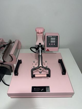 Prensa de Calor VEVOR 8 en 1 Rosa