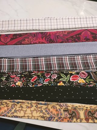 Fajines traje corto flores