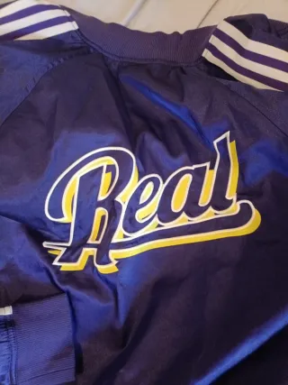 Chaqueta Bomber Adidas Real Madrid RM Morada