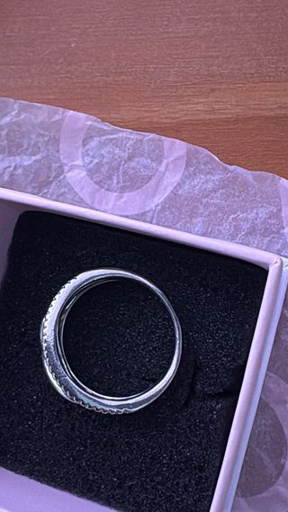 Anillo plata infinito con circonitas