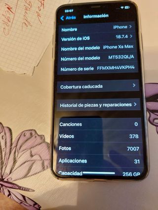 iPhone XS Max Negro 256GB - Impecable (Negociable)