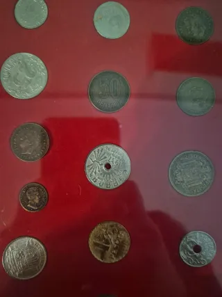 Colección de monedas antiguas