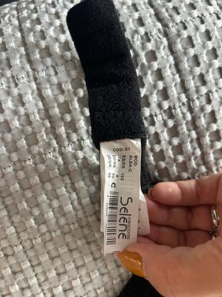 Sujetador Lactancia Selene Alba Negro