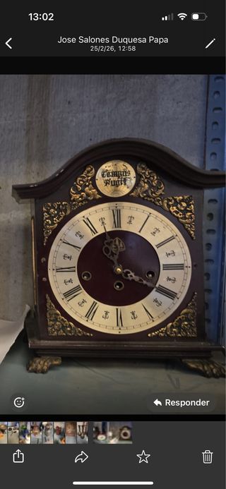 Reloj de sobremesa antiguo