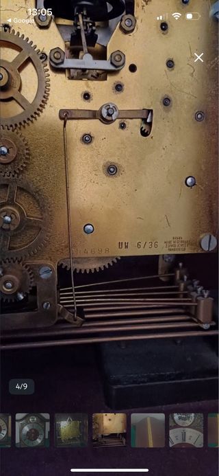 Reloj de sobremesa antiguo