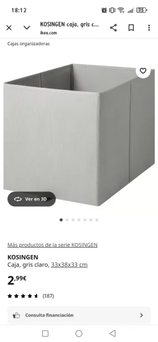 Estantería KALLAX IKEA Blanca 77x147 cm
