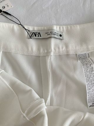 Conjunto blanco americana y pantalón | Zara