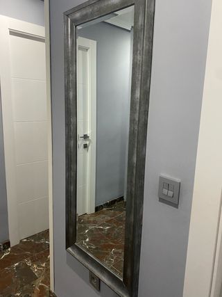 GAN ESPEJO PLATEADO MINIMALISTA NUEVO