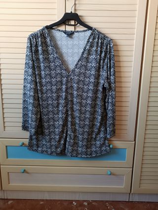 Camisa Cortefiel Estampada Talla L