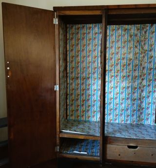 Antico armadio 3 ante radica specchio grande